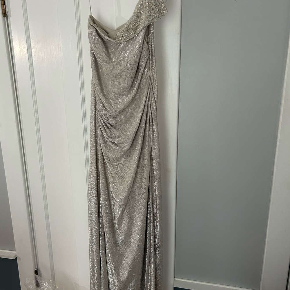 Silver fancy long dress